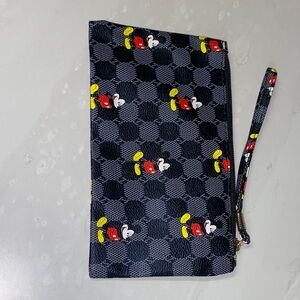 Mickey Mouse Checkered Wristlet